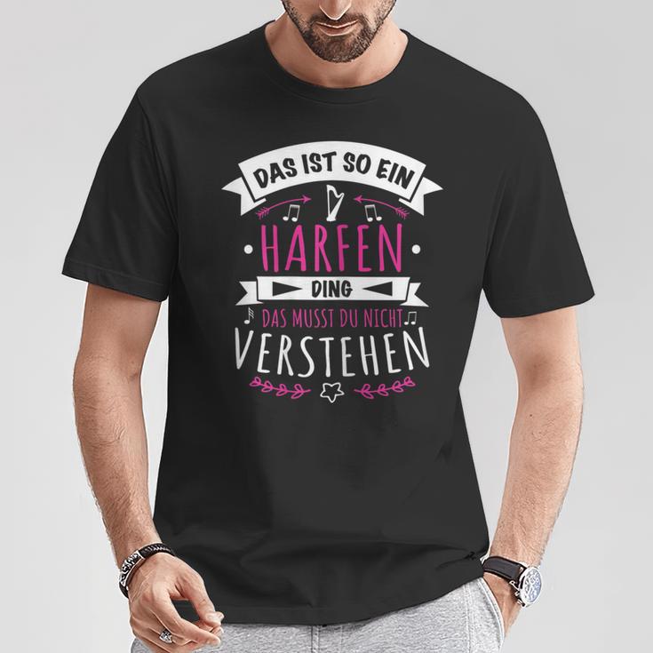 Women's Harp Musician Das Ist So Ein Harfen Ding T-Shirt Lustige Geschenke