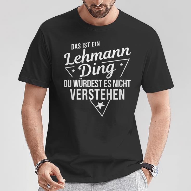 Women's With-Neck Das Ist Ein Lehmann Ding Du Würdest Es Nichterstehung T-Shirt Lustige Geschenke