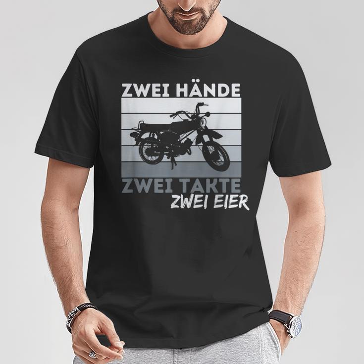 Zwei Hands Zwei Takte Simson Ddr Moped Two Strokeintage T-Shirt Lustige Geschenke