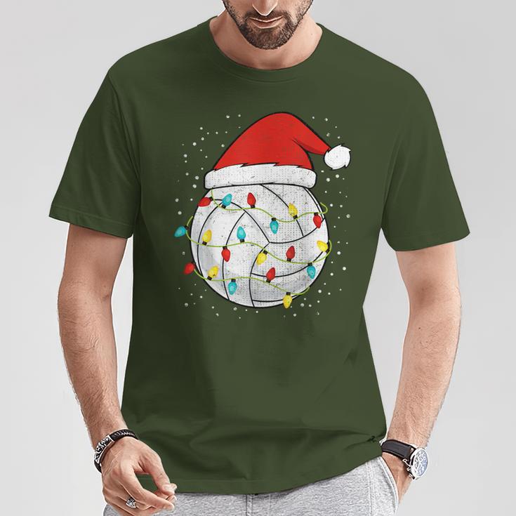 Christmasolleyball Christmas Hat T-Shirt Lustige Geschenke