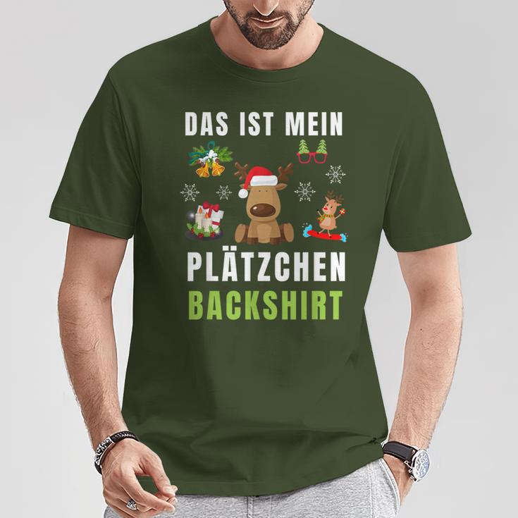 Das Ist Mein Plätzchen Back Backen Christmas Biscuits T-Shirt Lustige Geschenke