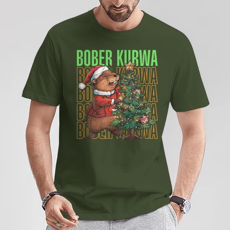 Polish Meme Christmas Bobr Kurwa Bober Bobr T-Shirt Lustige Geschenke