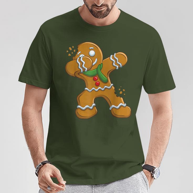 Gentle Gingerbread Man Christmas Dab T-Shirt Lustige Geschenke