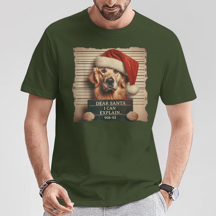 Golden Retriever Dog Christmas T-Shirt Lustige Geschenke