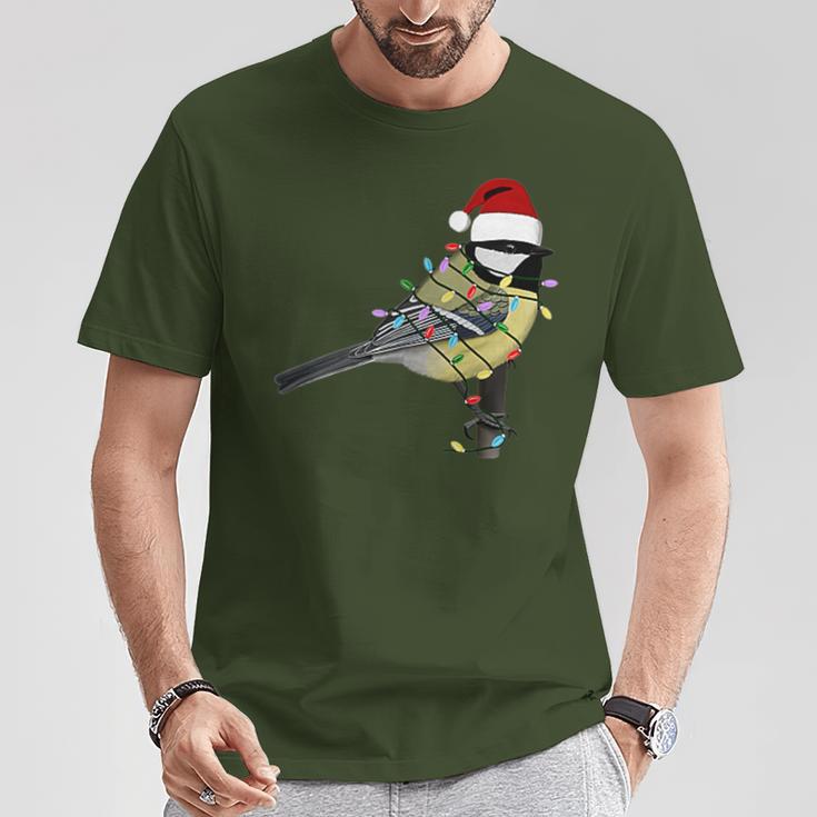 Great Tit Christmas Bird Santa Garden Bird T-Shirt Lustige Geschenke