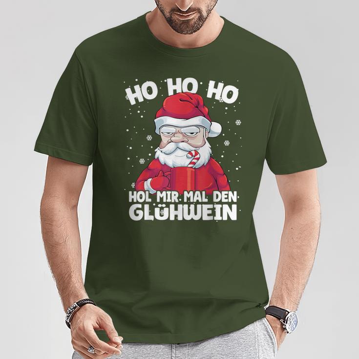 Hol Mir Mal Den Glühwein Annoyed Santa T-Shirt Lustige Geschenke