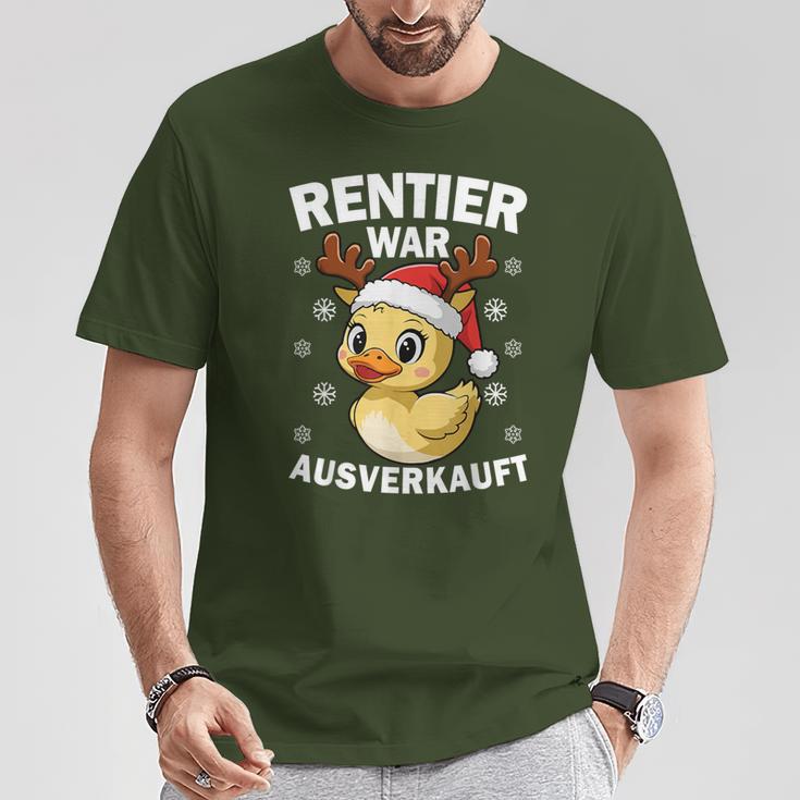 Reindeer Was Out Sold Christmas Elk Slogan T-Shirt Lustige Geschenke