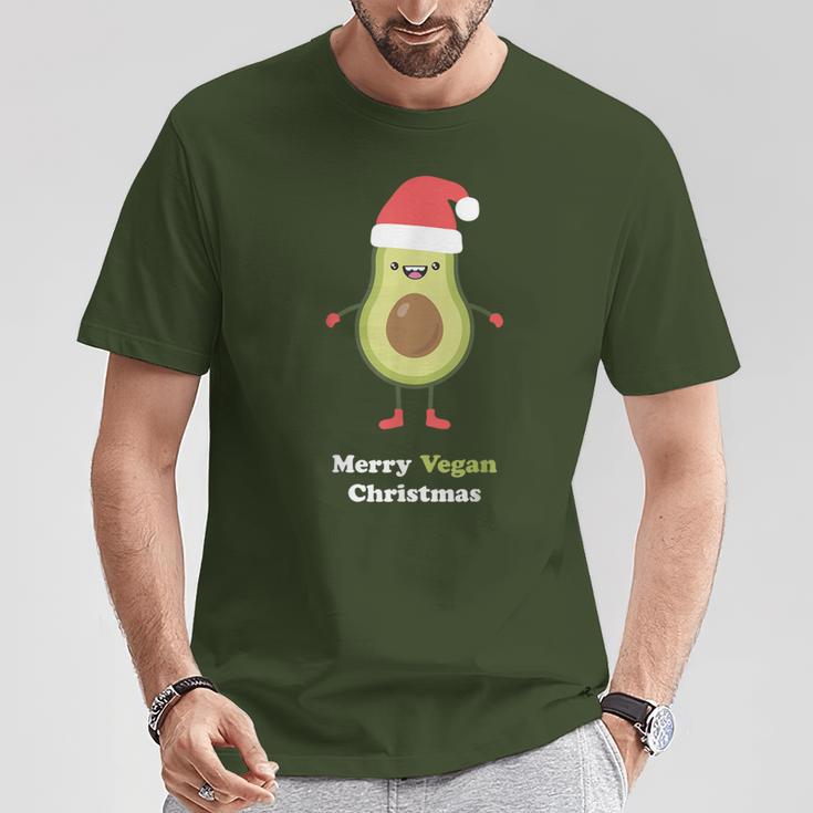 Vegan Christmas Avocado Xmas Christmas egan T-Shirt Lustige Geschenke