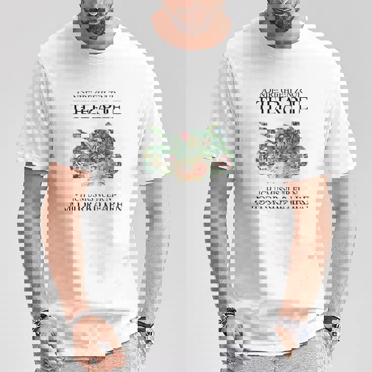 Andere Gehen Zur Therapie Motorcycle T-Shirt Lustige Geschenke