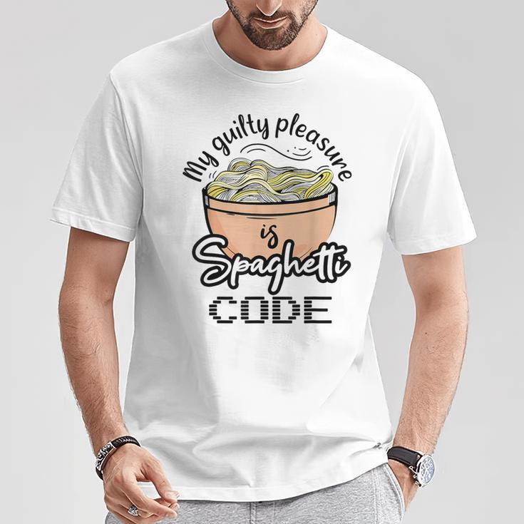 Computer Programming Spaghetti Code Programmer Italian Food T-Shirt ...