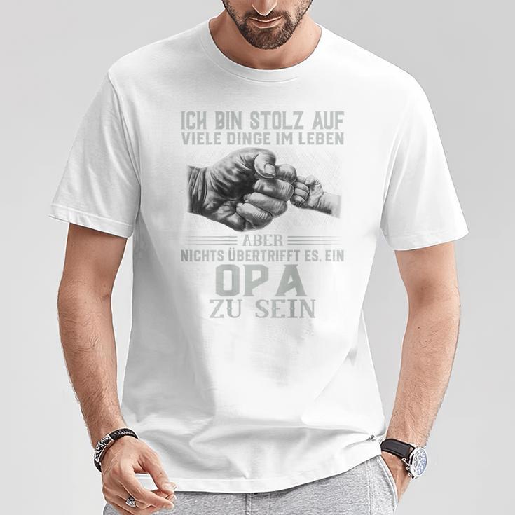 Ich Bin Stolz Aufiele Dinge Nichts Übertrifft Es Ist Ein Opa German T-Shirt Lustige Geschenke