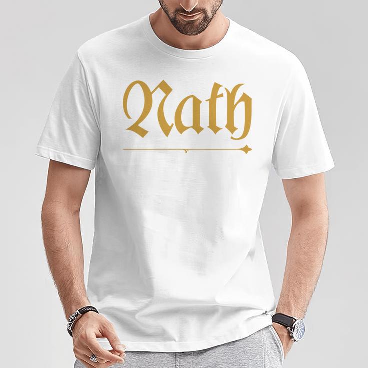 India Surname Nath Family Hindi Indian Surname T-Shirt Lustige Geschenke