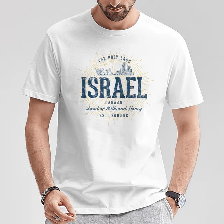 Retro Styleintage Israel S T-Shirt Lustige Geschenke