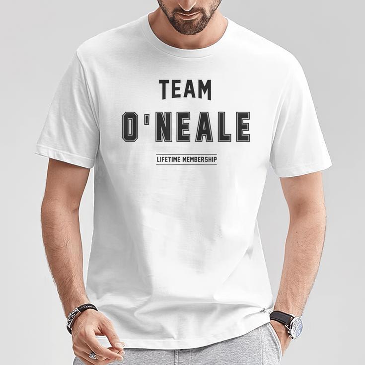 Team O'neale Proud Family Last Name Family T-Shirt Lustige Geschenke