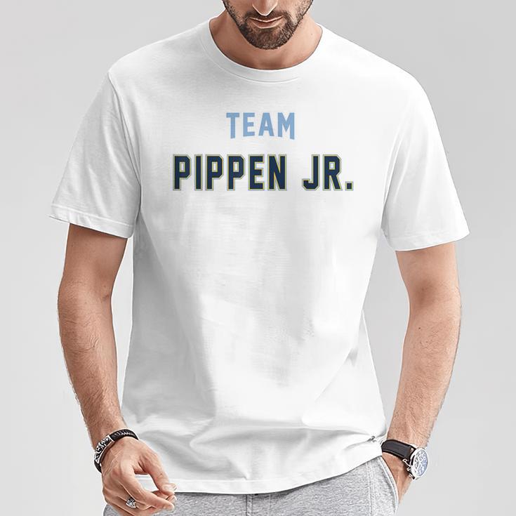 Team Pippen Jr Last Name Proud Family Last Name Familia Blue T-Shirt Lustige Geschenke