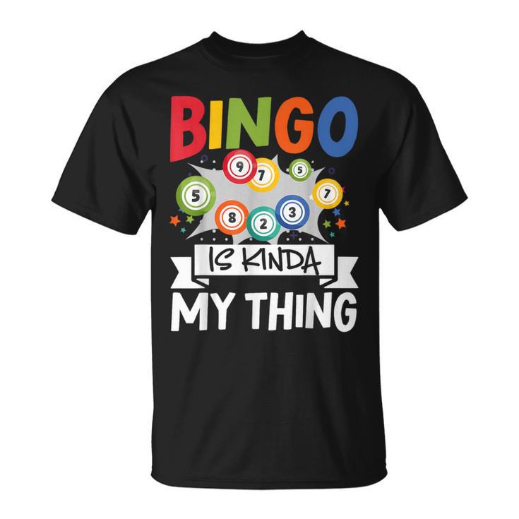 Bingo Ist Irgendwie Mein Ding Lustiges Glücksspiel T-Shirt