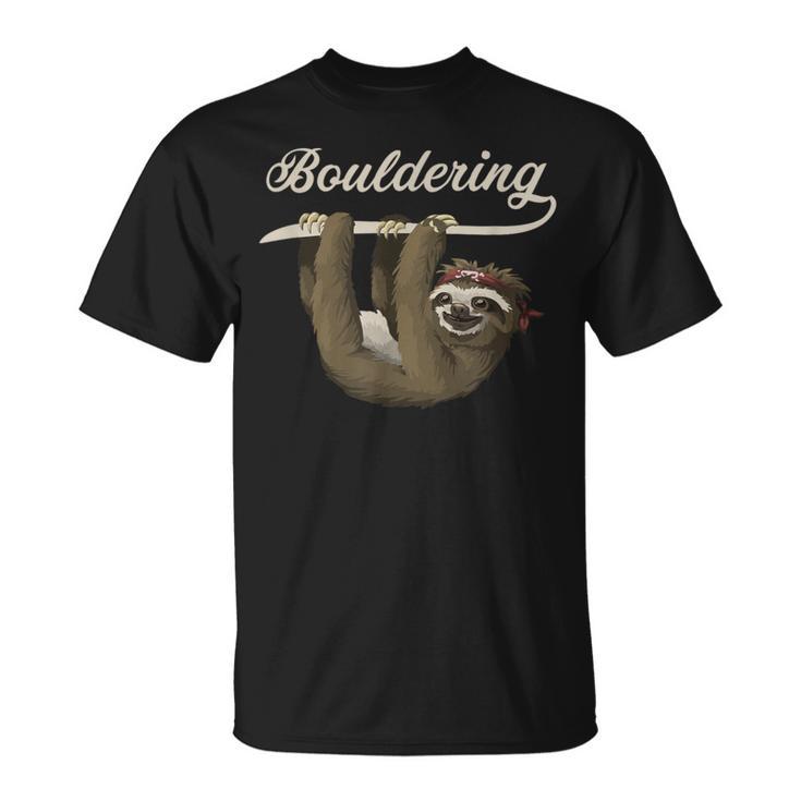 Boulder Sloth Climbing Bouldering T-Shirt