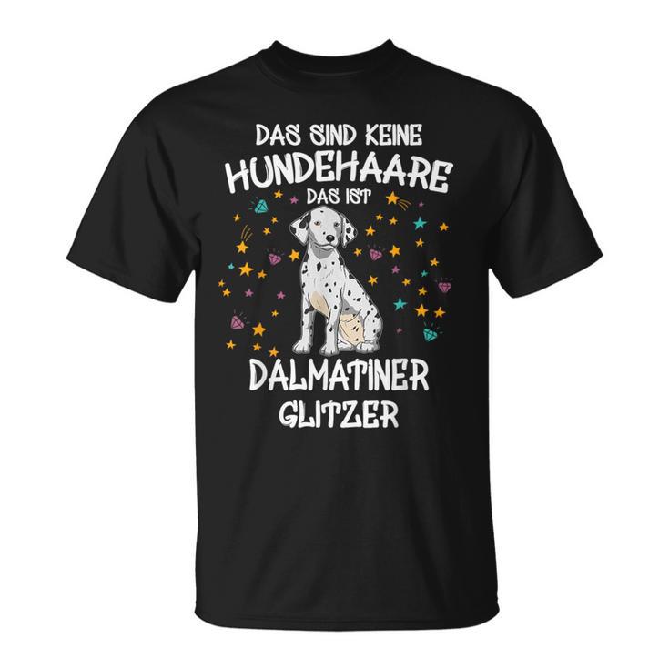 Dalmatian Glitter Dog Holder Dog T-Shirt