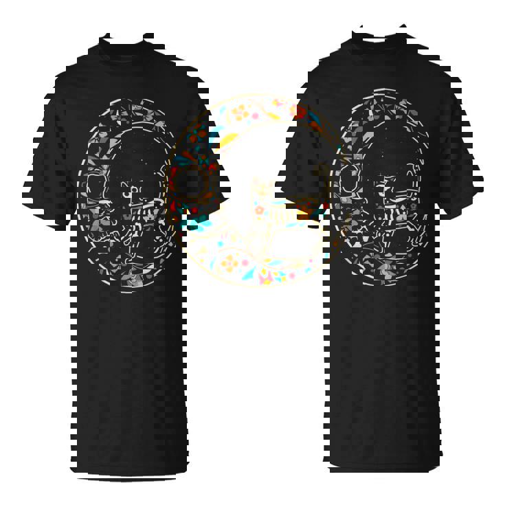 Dia De Los Muertos Chat Lune T-Shirt