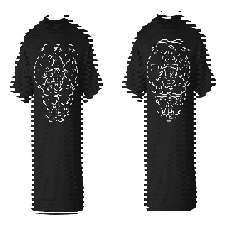 Diagramme Deenn De L'alphabet Grec Russe Cyrillique Latin T-Shirt