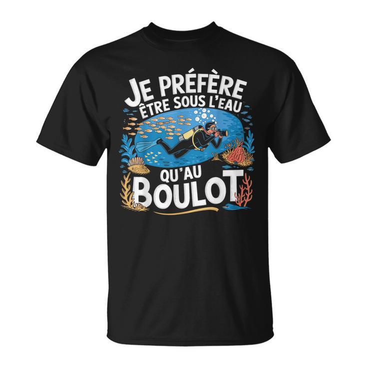 T-shirt Humour Plongée - Keep Calm Et Funny Requin - Coton - Taille Au Choix