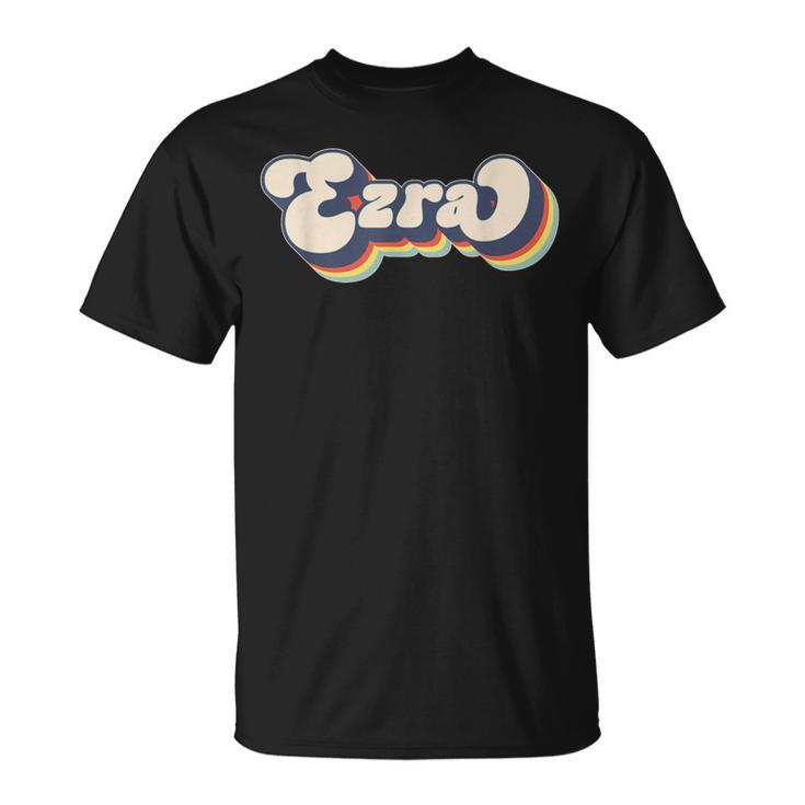 Ezra Name Personalised Surname First Name Ezra T-Shirt