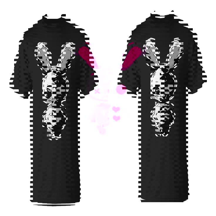 Goth Bunny Gothic Outfit Cute E-Girl Kawaii Rabbit Grunge T-Shirt