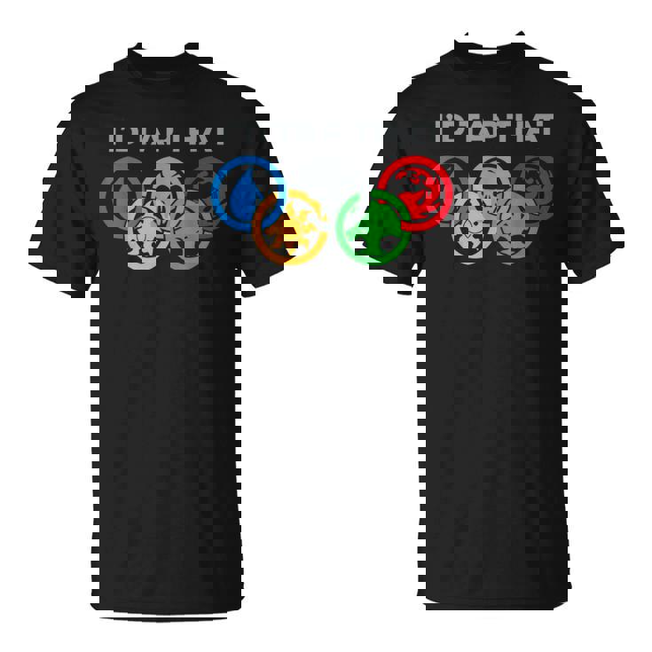 I'd Tap That Card Games Untapped Lands Card Games Lovers T-Shirt