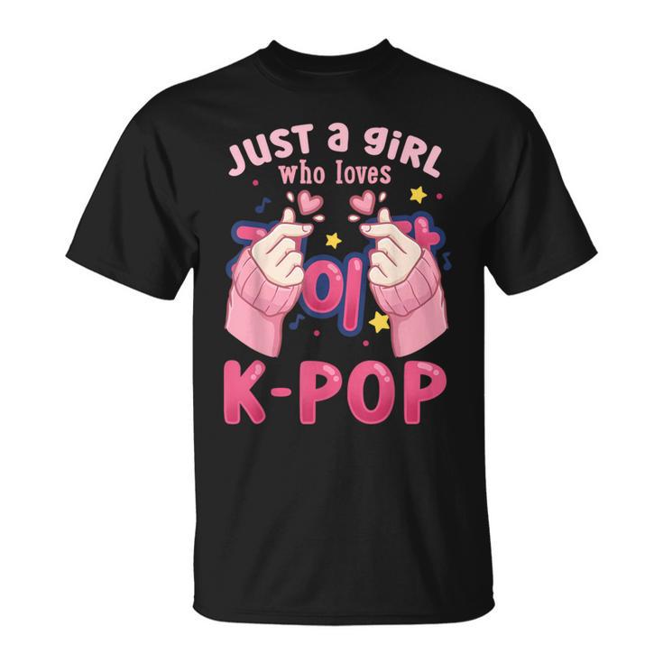 K-POPオタク K-Pop Just A Girl Who Loves K-Pop T-Shirt - Thegiftio