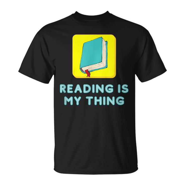 Lesen Ist Mein Ding Lehrer Bibliothekar Bücherwürmer T-Shirt