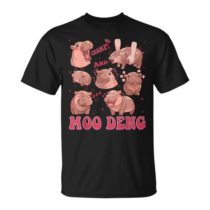 Moo Deng 2024 Moo Deng Moo Deng Cute Hippo T-Shirt