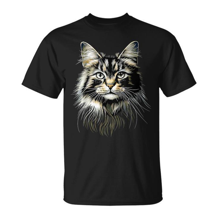 Norwegian Forest Cat Norwegian Cat Skogkatt Forest Cats T-Shirt