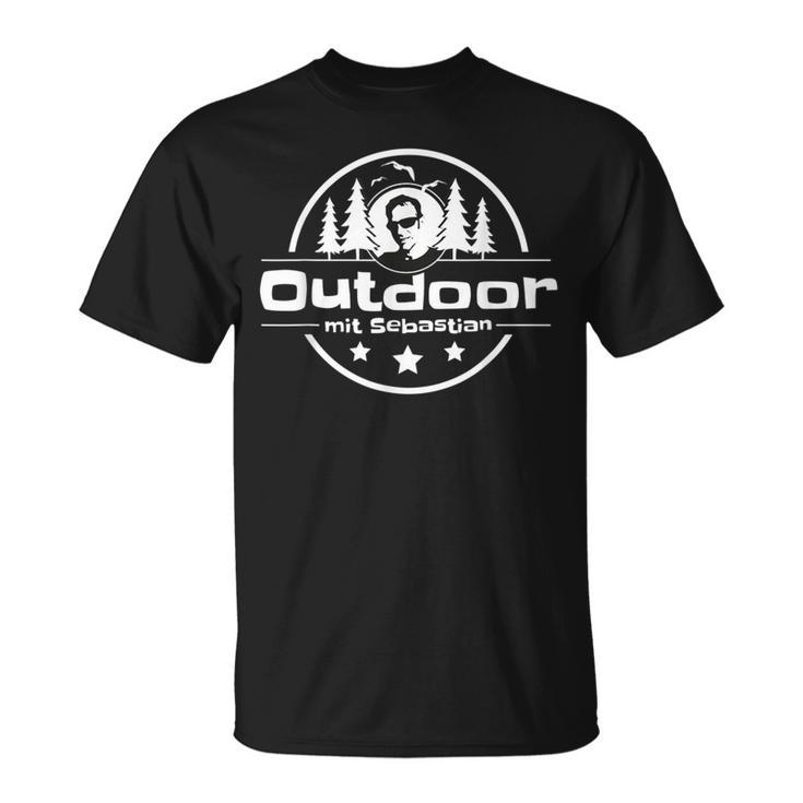 Outdoor Mit Sebastian Logo Wanderer T-Shirt