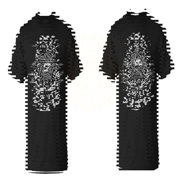 Retro Have Yourself A Merry Little Solstice Yule Holiday T-Shirt