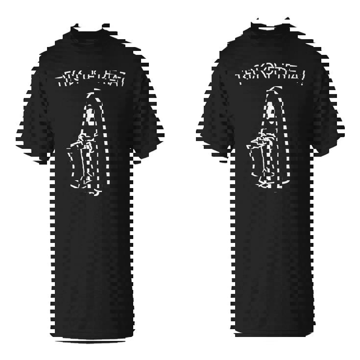 Spooky Ghost Trick Or Treat Halloween Fun & Festive Ghost T-Shirt