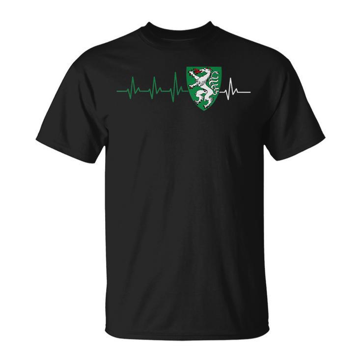 Steiermark Steirisch Crest Heartbeat Steirer T-Shirt