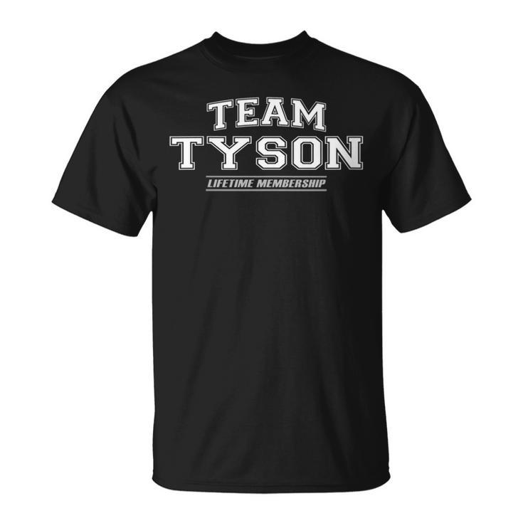 Women's Team Tyson Proud Surname Last Name T-Shirt