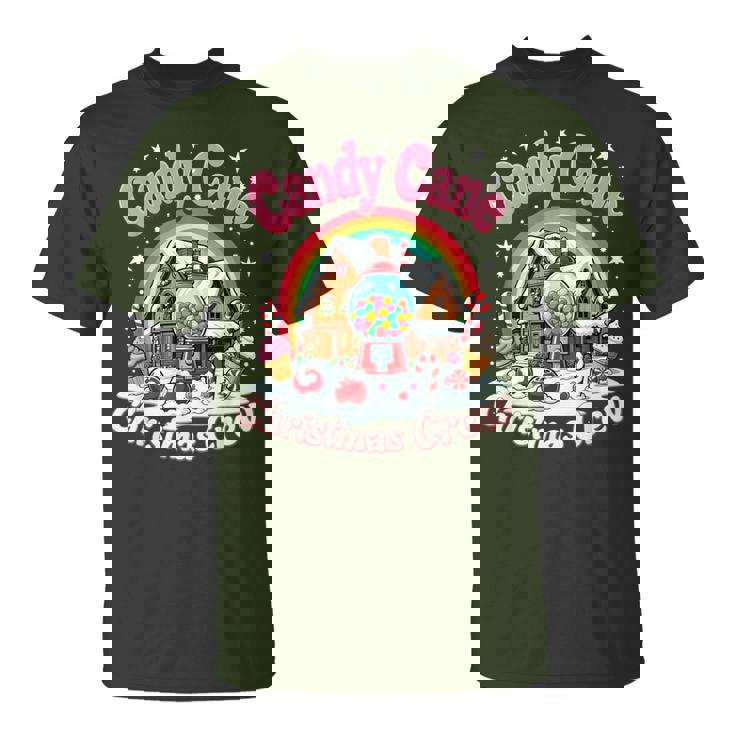 Candy Cane Christmas Crew House Candy Security Candyland T-Shirt