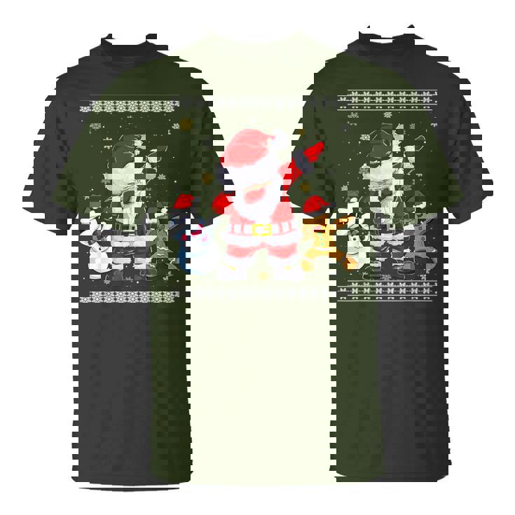 Christmas Dab Dabbing Bonhomme De Neige Du Père Noël T-Shirt