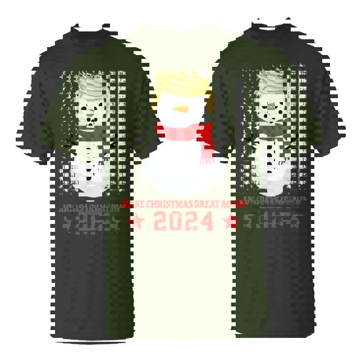 Donald Trump 2024 Usa Make Christmas Great Again Xmas T-Shirt