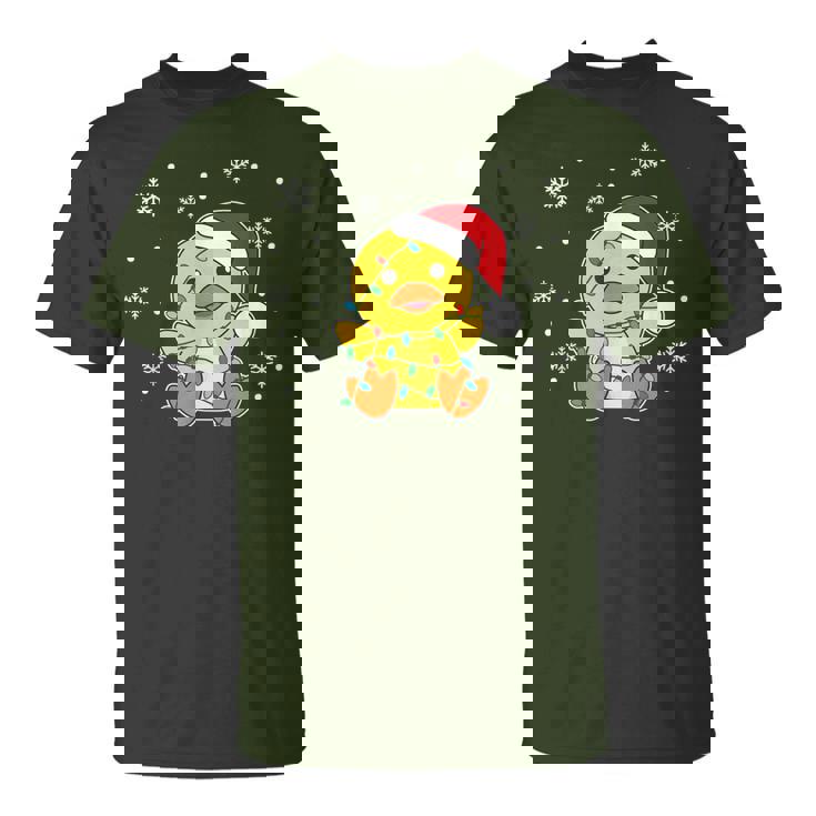 Duck Merry Christmas Winter Animals Duck T-Shirt