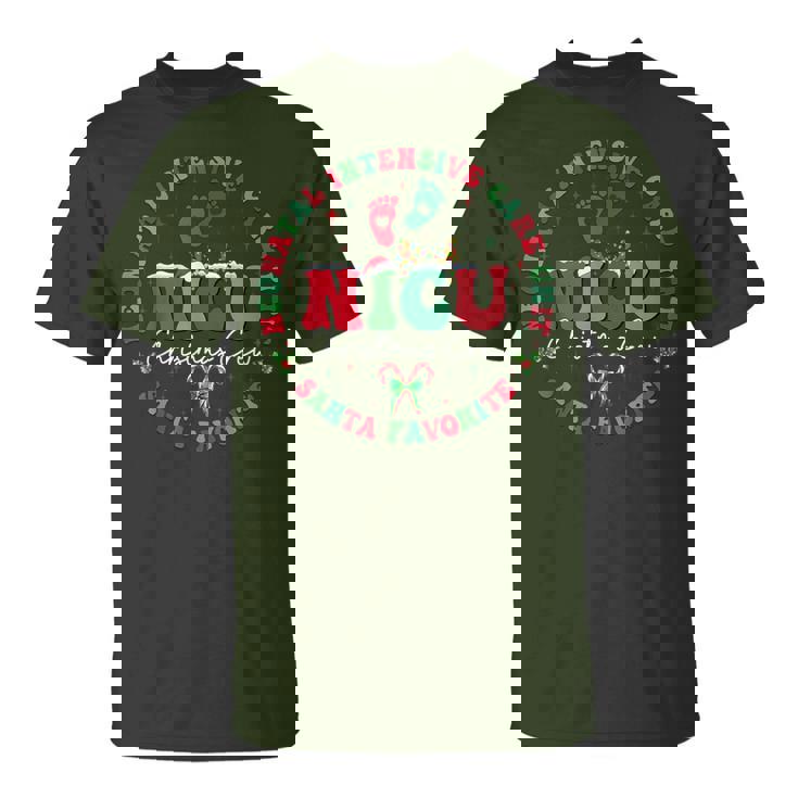 Nicu Christmas Crew Nicu Nurse Santa Favorite Xmas Costume T-Shirt