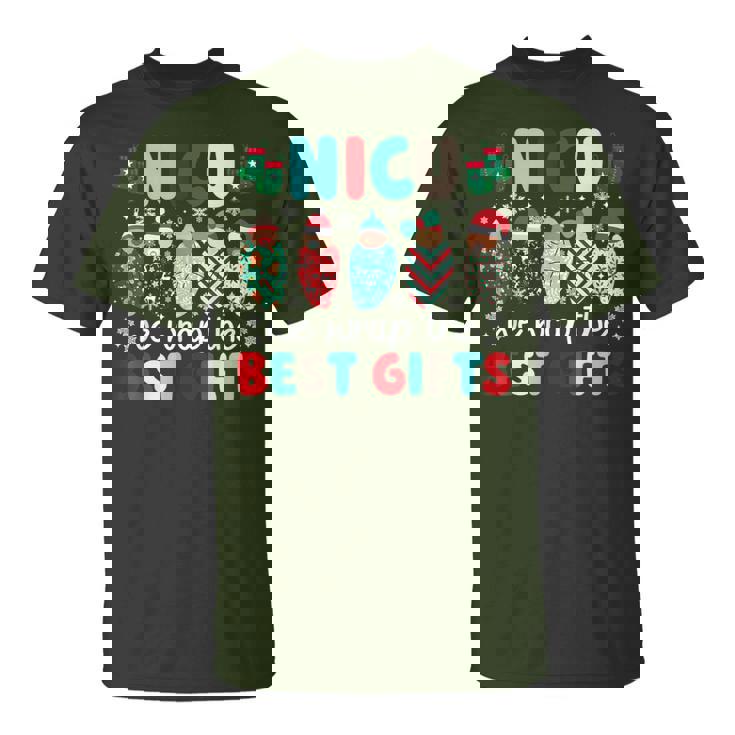 Nicu Christmas Nicu Nurse Xmas Neonatal Intensive Care Unit T-Shirt