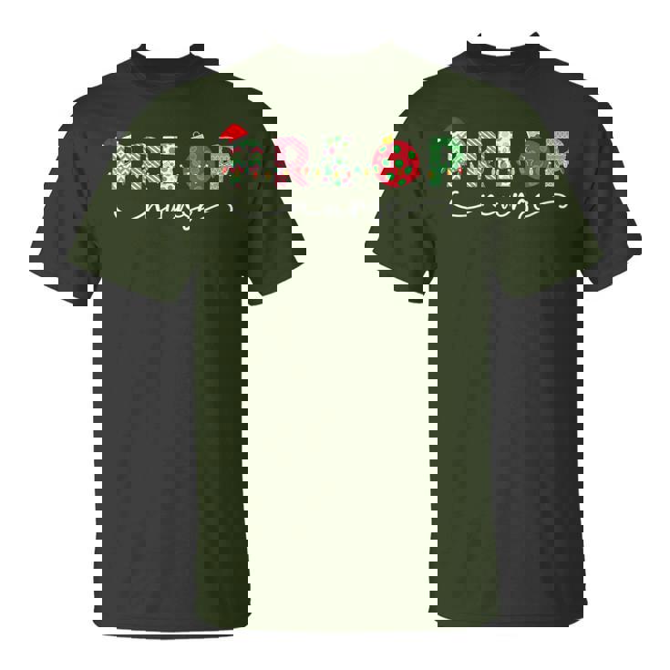 Preoperative Christmas Nurse Santa Hat Bauble Preop Nursing T-Shirt