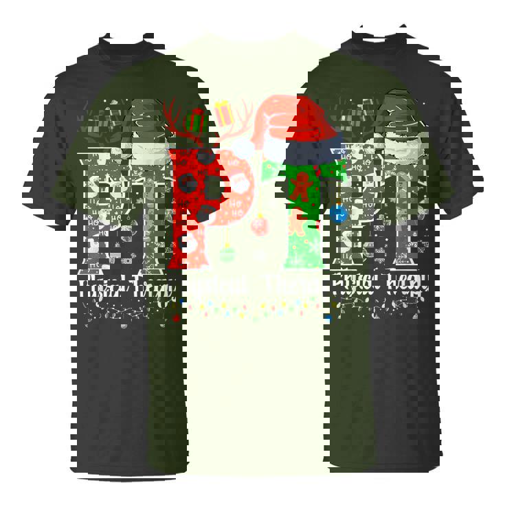Pt Christmas Physical Therapy Christmas Pt Xmas T-Shirt