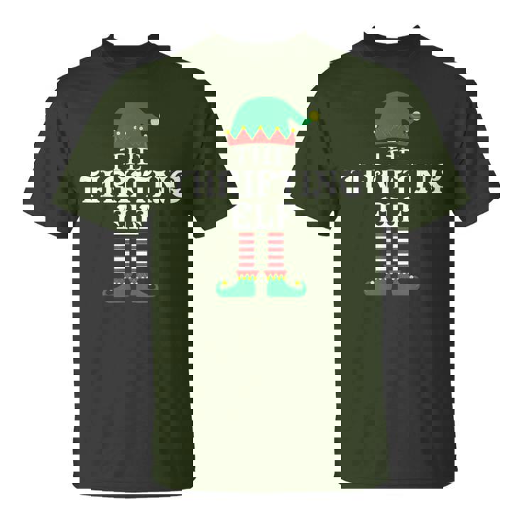 The Thrifting Elf Matching Family Group Xmas Christmas T-Shirt