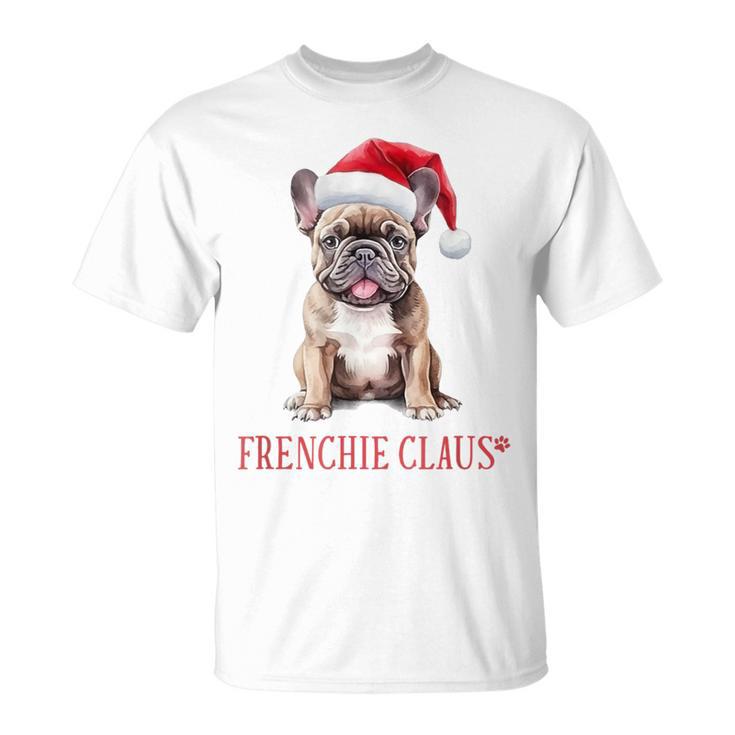 Frenchie Claus French Bulldog Christmas T-Shirt