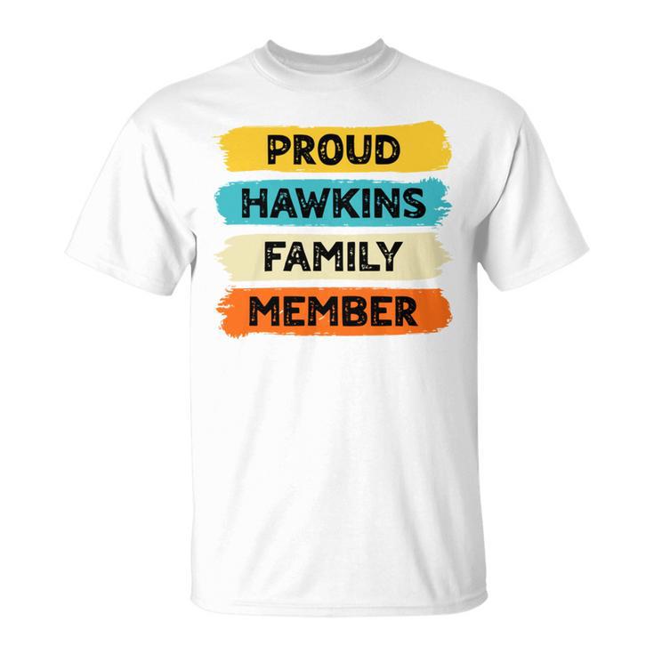 Hawkins Retro Hawkins Last Name Hawkins T-Shirt