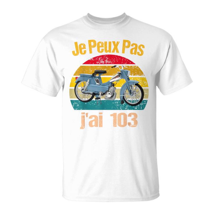 Sweat à Capuche Humour Motard – Je Peux Pas J’ai 103 Accro Mobylette