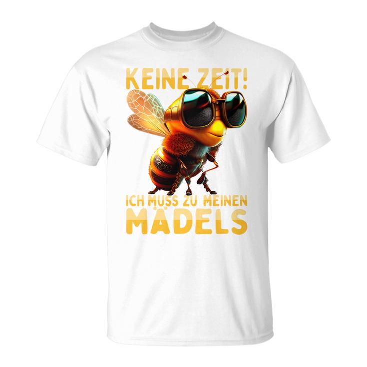 Keine Zeit Ich Muss Zu Meinen Mädels Bienenzüchter Bienen Long-Sleeved T-Shirt